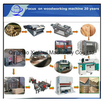 Plywood Making Line Veneer Chopper/ Veneer Slicer / Veneer Plywood for Decorative Panel Material/ Bamboo Plywood Face Laminating Machinery